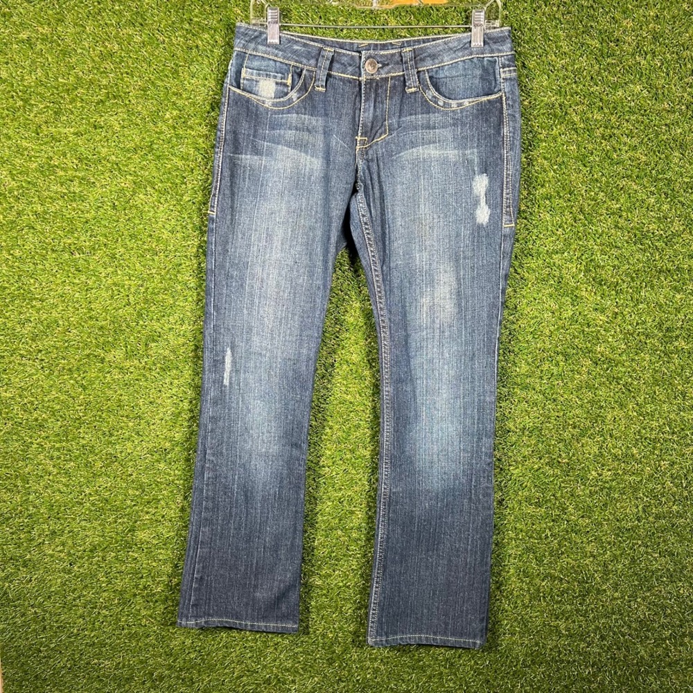 William Rast Bootcut Jeans Distressed Medium Washâ Size 27 Made in USA